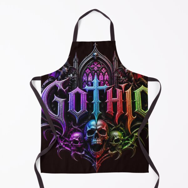 Item preview, Rainbow Gothic Skull Cathedral and Dragons designed and sold by AgnesB77.