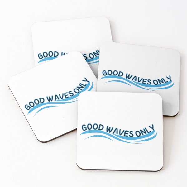 Item preview, Good Waves Only – Coastal Summer Typography designed and sold by alaa9898.