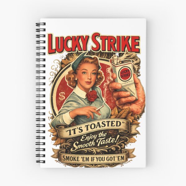 Item preview, Lucky Strike Vintage Pin-Up Girl Retro Tobacco Style Graphic designed and sold by CatLovers Studio.