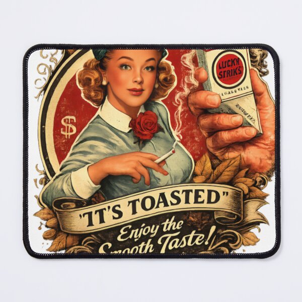 Item preview, Lucky Strike Vintage Pin-Up Girl Retro Tobacco Style Graphic designed and sold by CatLovers Studio.