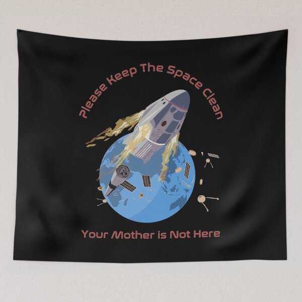 Item preview, Space Junk Awareness Illustration designed and sold by Ngeblart.
