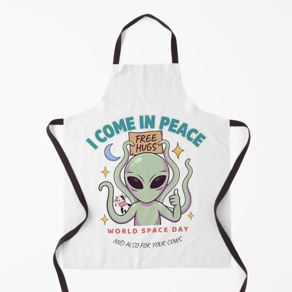 Item preview, I Come In Peace Free Hugs — And Also For Your Cows World Space Day T-Shirt V2 designed and sold by DarylWelsh2024.