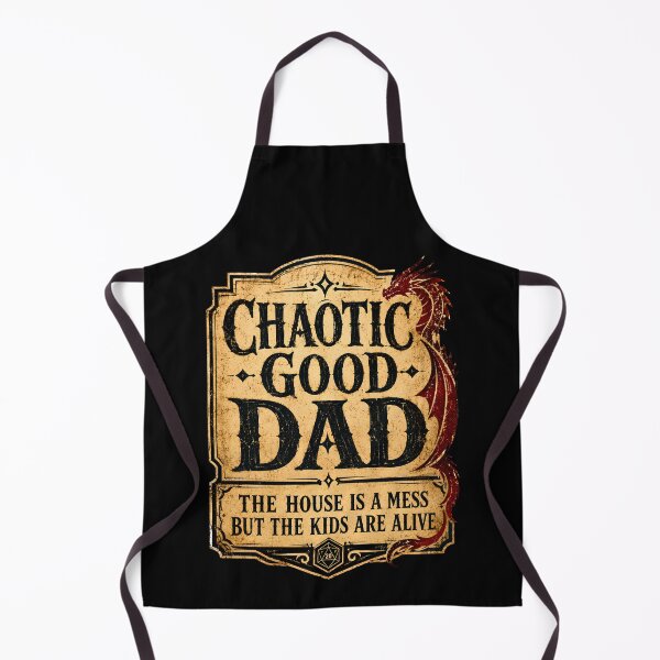 Item preview, Chaotic Good Dad Shirt, The House Is A Mess But The Kids Are Alive Tee, Funny RPG Gamer Father's Day Gift, Retro Dragon designed and sold by THREE LITTLE BEANS.
