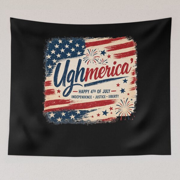 Item preview, Ughmerica Shirt, Anti 4th of July Shirt, Anti Trump Shirt, Anti Fourth of July, Protest designed and sold by THREE LITTLE BEANS.