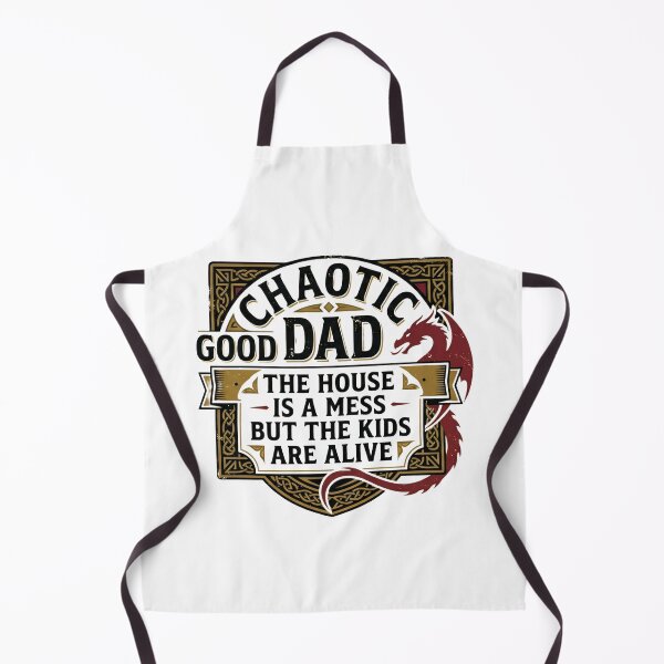 Item preview, Chaotic Good Dad Shirt, The House Is A Mess But The Kids Are Alive Tee, Funny RPG Gamer Father's Day Gift, Retro Dragon designed and sold by THREE LITTLE BEANS.
