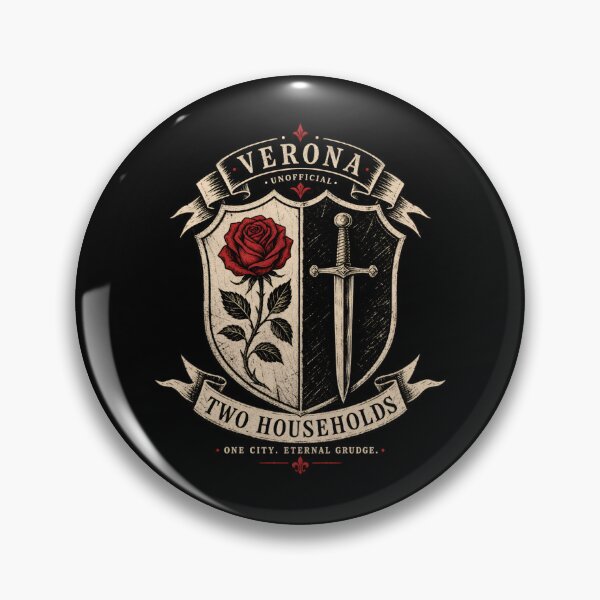 Item preview, Two Households Romeo and Juliet Verona Crest Shield Art designed and sold by Fenay Designs.