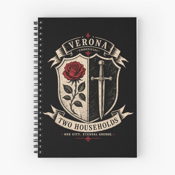 Item preview, Two Households Romeo and Juliet Verona Crest Shield Art designed and sold by Fenay Designs.