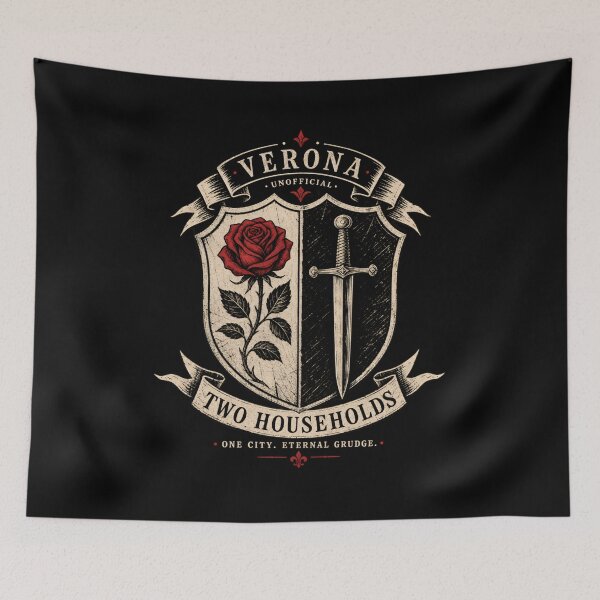 Item preview, Two Households Romeo and Juliet Verona Crest Shield Art designed and sold by Fenay Designs.