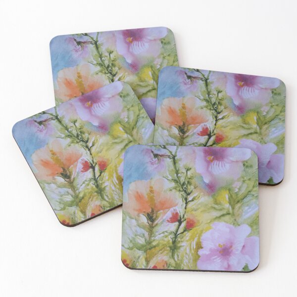 Item preview, Soft Pastel Hibiscus and Wildflower Garden Palette designed and sold by AuraVistaF.