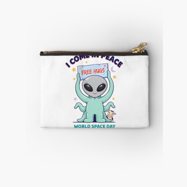 Item preview,  I Come In Peace Free Hugs — And Also For Your Cows World Space Day T-Shirt V3 designed and sold by DarylWelsh2024.