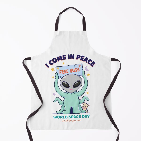 Item preview, I Come In Peace Free Hugs — And Also For Your Cows World Space Day T-Shirt V3 designed and sold by DarylWelsh2024.