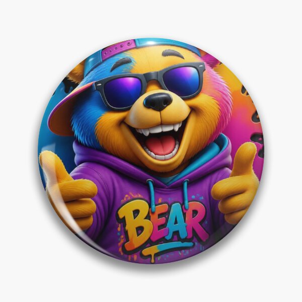 Item preview, Colorful Graffiti Bear Thumbs Up Streetwear designed and sold by AgnesB77.