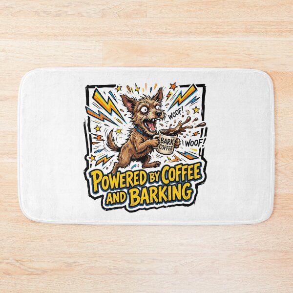 Item preview, Dog Humor Powered By Coffee And Barking designed and sold by pradeepvisuals.