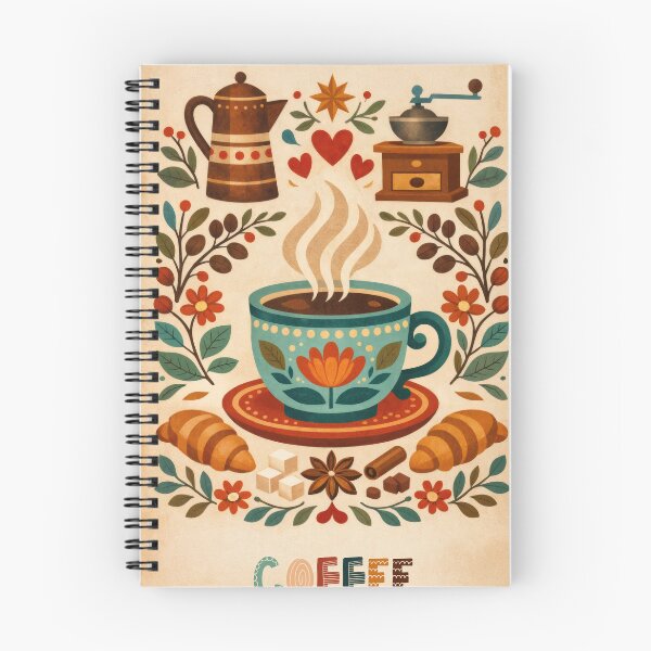 Item preview, Wall Art - Postcard - Coffee Rituals: Folk Art Brew designed and sold by ForeverPrintsOK.