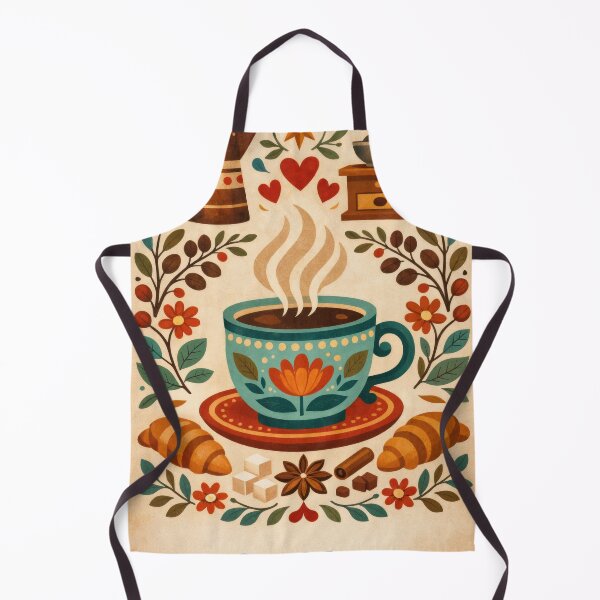 Item preview, Wall Art - Postcard - Coffee Rituals: Folk Art Brew designed and sold by ForeverPrintsOK.