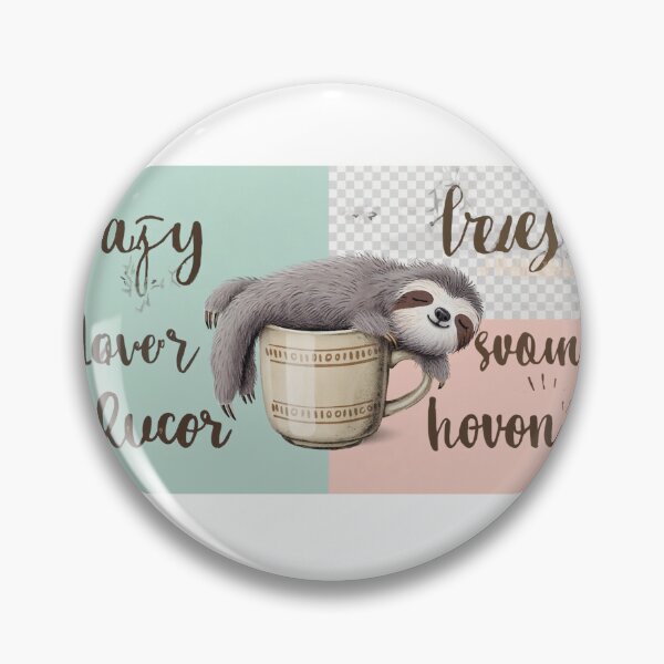 Item preview, Funny Sloth Sleeping with Coffee  designed and sold by PixelStyle Studio.