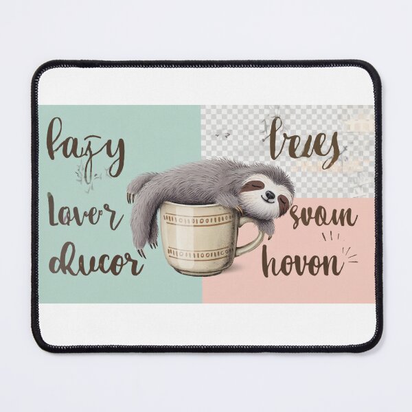 Item preview, Funny Sloth Sleeping with Coffee  designed and sold by PixelStyle Studio.