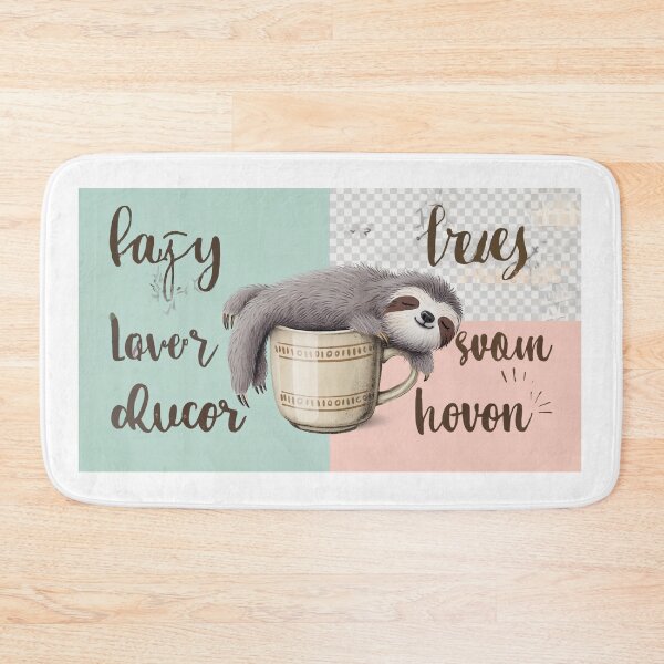 Item preview, Funny Sloth Sleeping with Coffee  designed and sold by PixelStyle Studio.