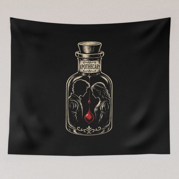 Item preview, Apothecary Poison Bottle Romeo and Juliet Shakespeare Art designed and sold by Fenay Designs.