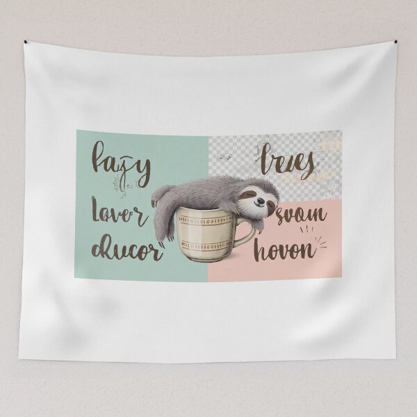 Item preview, Funny Sloth Sleeping with Coffee  designed and sold by PixelStyle Studio.