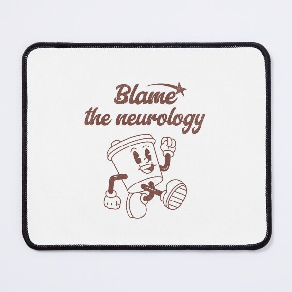 Item preview, Blame the Neurology Funny Coffee Lover Gift T-Shirt Retro Running Cup Sarcastic Humor Tee designed and sold by lenalenspod.