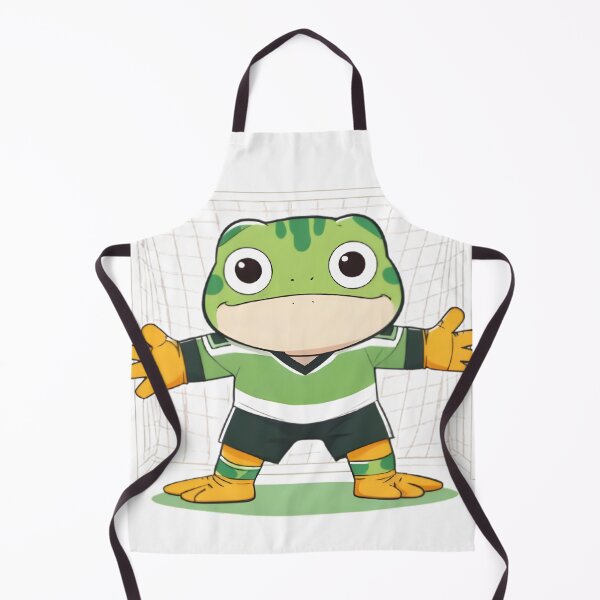 Item preview, Goalkeeper Frog — Kawaii Soccer Frog Sticker designed and sold by tommysworks.