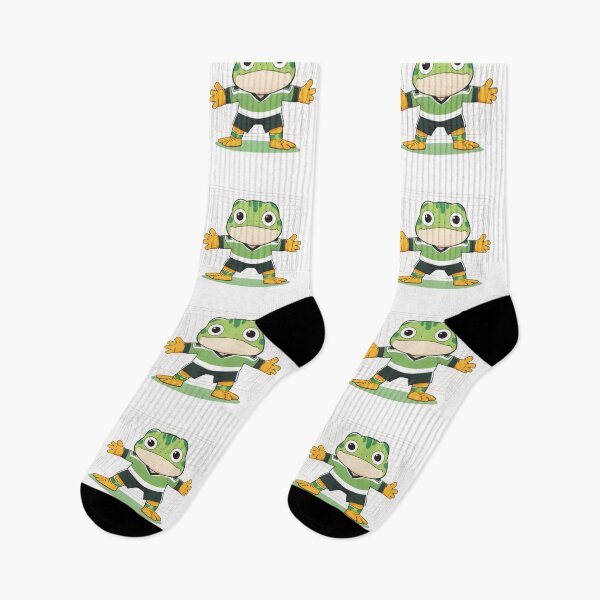 Item preview, Goalkeeper Frog — Kawaii Soccer Frog Sticker designed and sold by tommysworks.