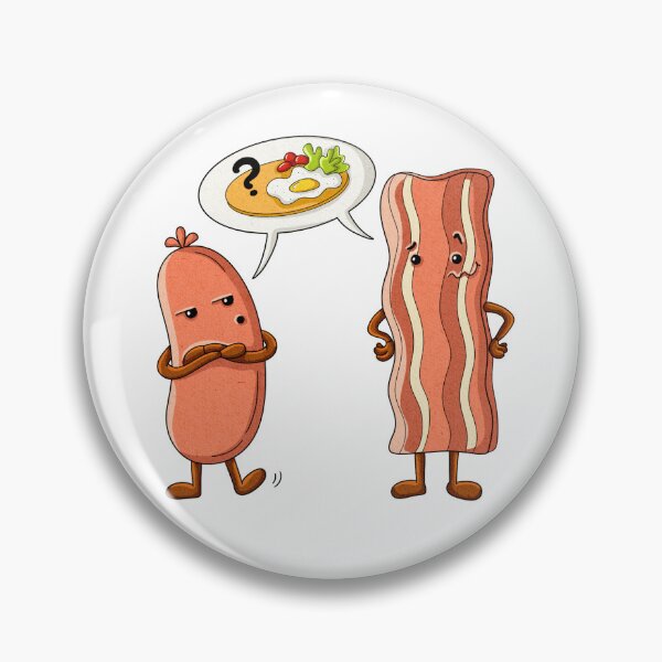 Item preview, Confused Sausage Talking to Bacon About Breakfast designed and sold by OKartashova.