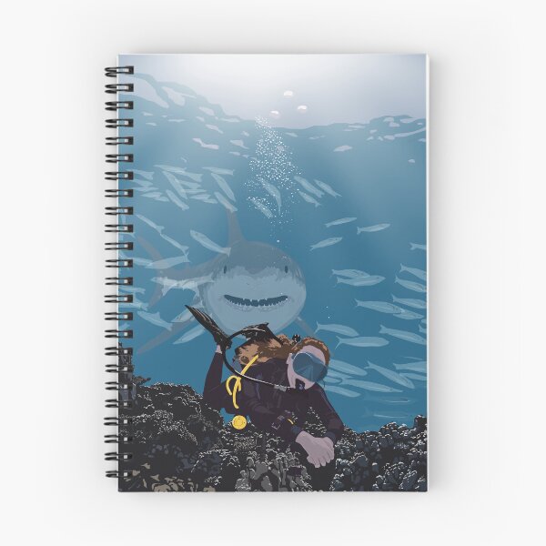 Item preview, Scuba Diver Shark Encounter designed and sold by Ngeblart.