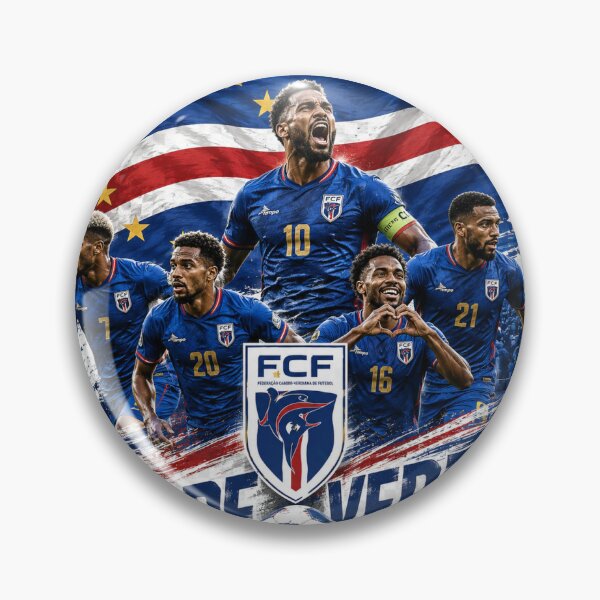 Item preview, Cape Verde National Football Team designed and sold by Blue Nation Art.