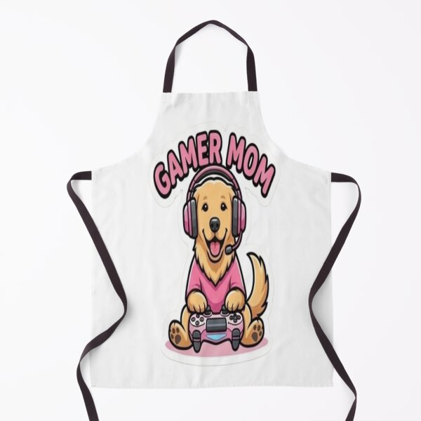 Item preview, Gamer Mom Golden Retriever Sticker | Cute Gaming Dog Mom Decal | Female Gamer Gift | Pink Controller Puppy Sticker designed and sold by FashionEmpire86.