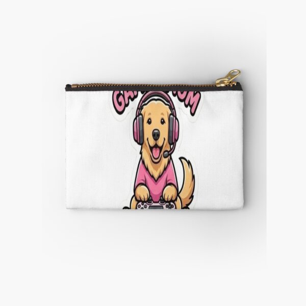 Item preview, Gamer Mom Golden Retriever Sticker | Cute Gaming Dog Mom Decal | Female Gamer Gift | Pink Controller Puppy Sticker designed and sold by FashionEmpire86.