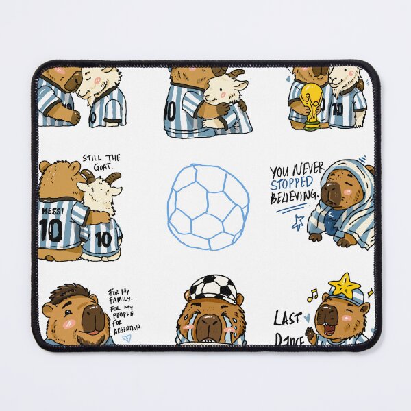 Item preview, Capybara Argentina World Cup 2026 Sticker Pack | Cute GOAT Football Fan Collection designed and sold by chupichapa.