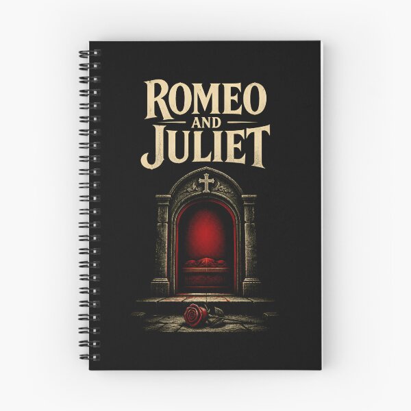 Item preview, Romeo and Juliet Tomb Tragedy Shakespeare Book Poster designed and sold by Fenay Designs.
