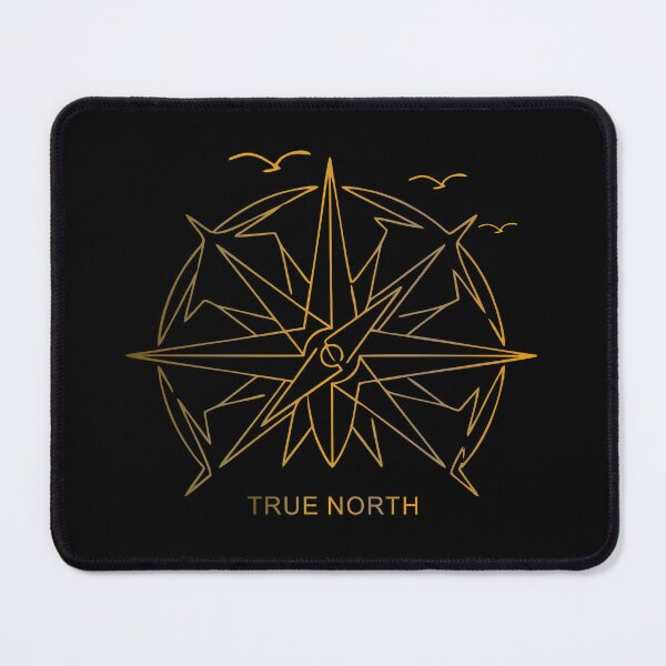 Item preview, Golden True North Compass - Minimalist Line Art T-Shirt designed and sold by DarojadNR.