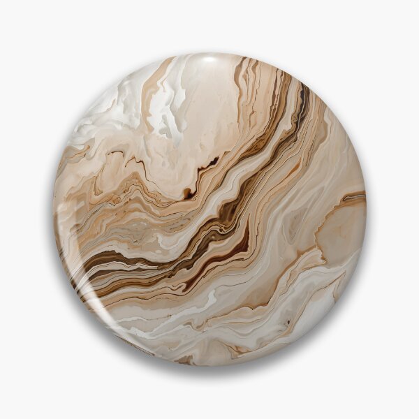 Item preview, Neutral Marble Abstract Art – Elegant Beige & Brown Fluid Stone Pattern designed and sold by LinaDesign Store.