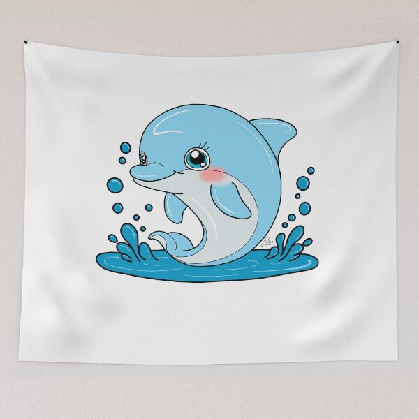 Item preview, Cartoon Dolphin designed and sold by Elliebellie33.