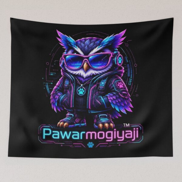 Item preview, Cyberpunk Neon Owl DJ Streetwear Graphic Art designed and sold by Pawar1999.