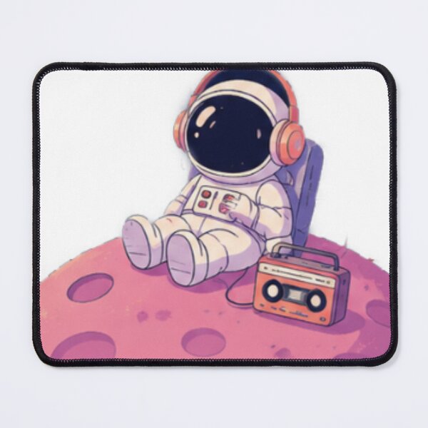 Item preview, Cosmic Playlist Astronaut Sticker designed and sold by PrintByte.