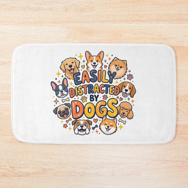 Item preview, Dog Lover Easily Distracted By Dogs  Tags designed and sold by pradeepvisuals.