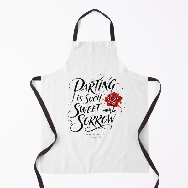 Item preview, Romeo and Juliet Parting Is Such Sweet Sorrow Rose Quote Art designed and sold by Fenay Designs.