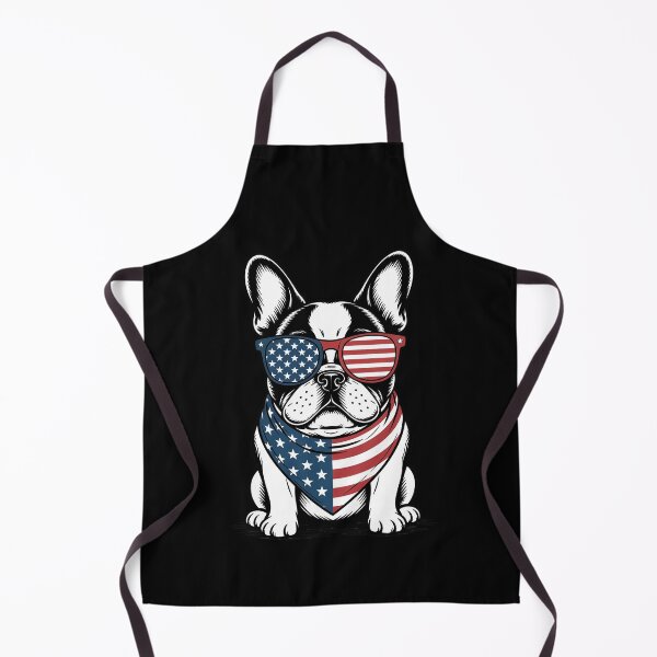 Item preview, French Bulldog With American Flag Sunglasses And Bandana designed and sold by Canvas-Whispers.