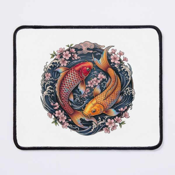 Item preview, Japanese Koi Sakura Tattoo Art designed and sold by PixelStyle Studio.