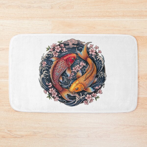 Item preview, Japanese Koi Sakura Tattoo Art designed and sold by PixelStyle Studio.