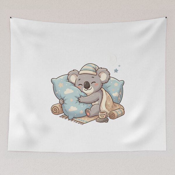 Item preview, Cute Sleeping Koala Cartoon designed and sold by MzulhilmiZam.