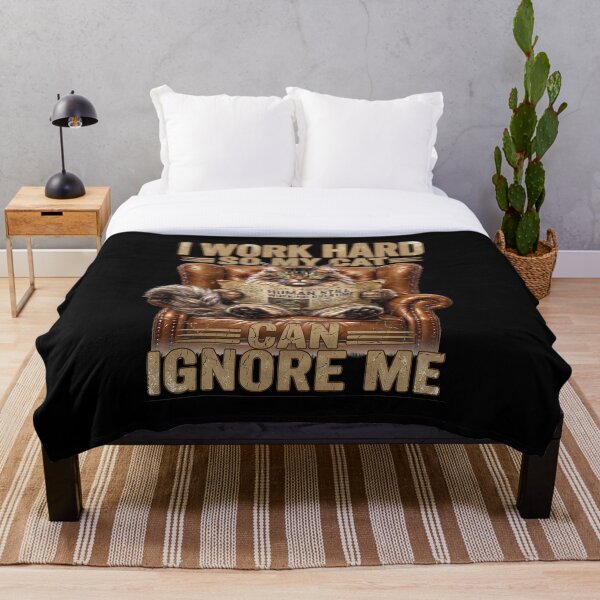 Item preview, Funny Maine Coon Cat I Work Hard So My Cat Can Ignore Me designed and sold by thoughtswear.