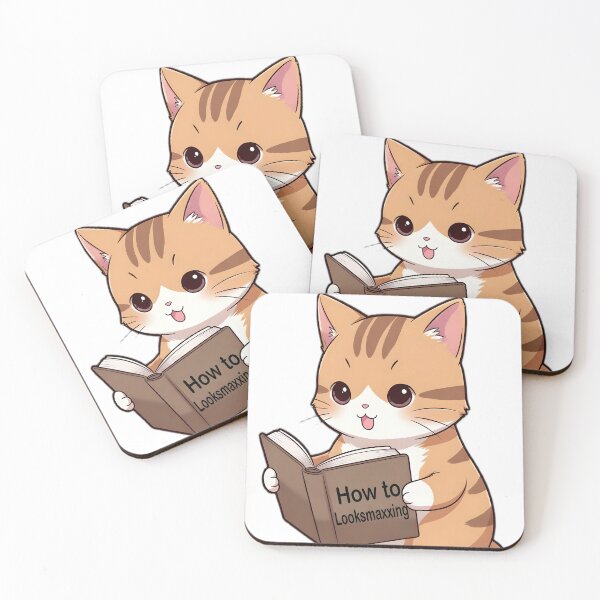 Item preview, Cat reading book designed and sold by FreaksSociety.