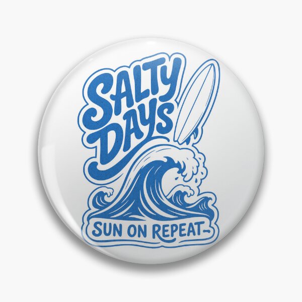 Item preview, Salty Days Sun On Repeat Beach Surf Design designed and sold by SoulTreasures.