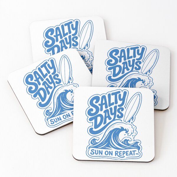 Item preview, Salty Days Sun On Repeat Beach Surf Design designed and sold by SoulTreasures.