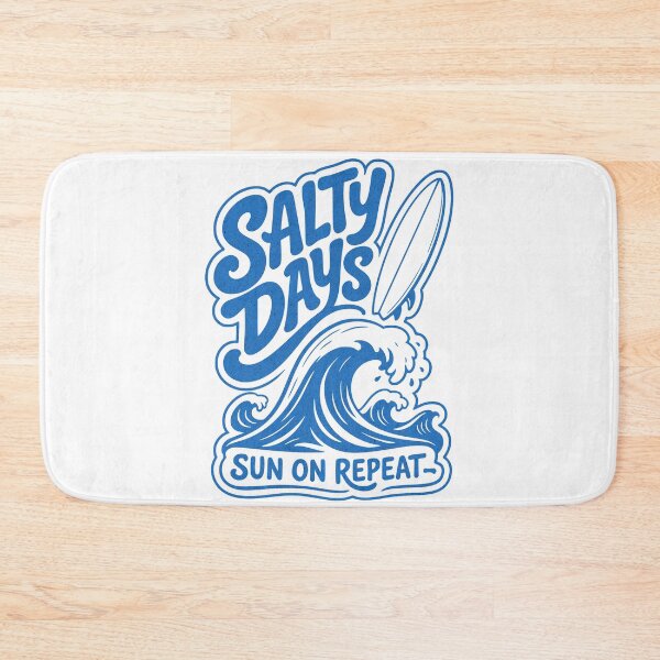 Item preview, Salty Days Sun On Repeat Beach Surf Design designed and sold by SoulTreasures.